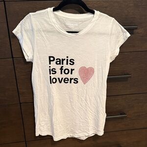 Zadig & Voltaire Paris Is For Lovers White Tee